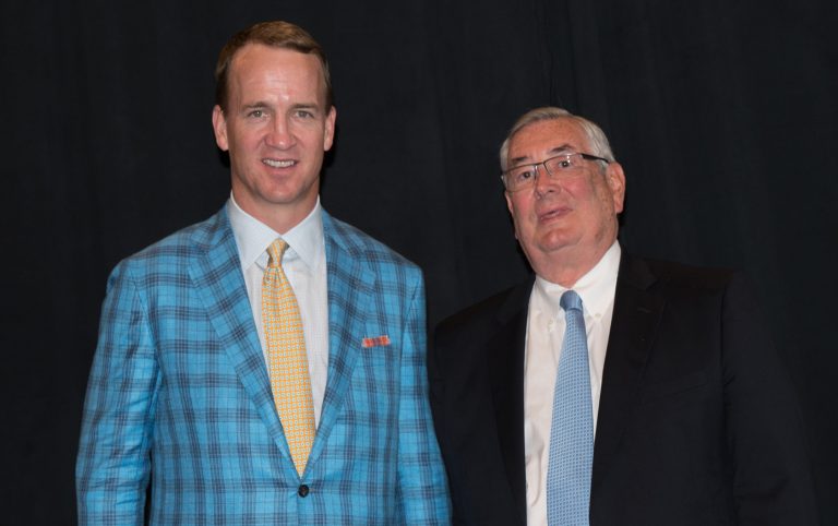 Peyton Manning and Lee Whittaker