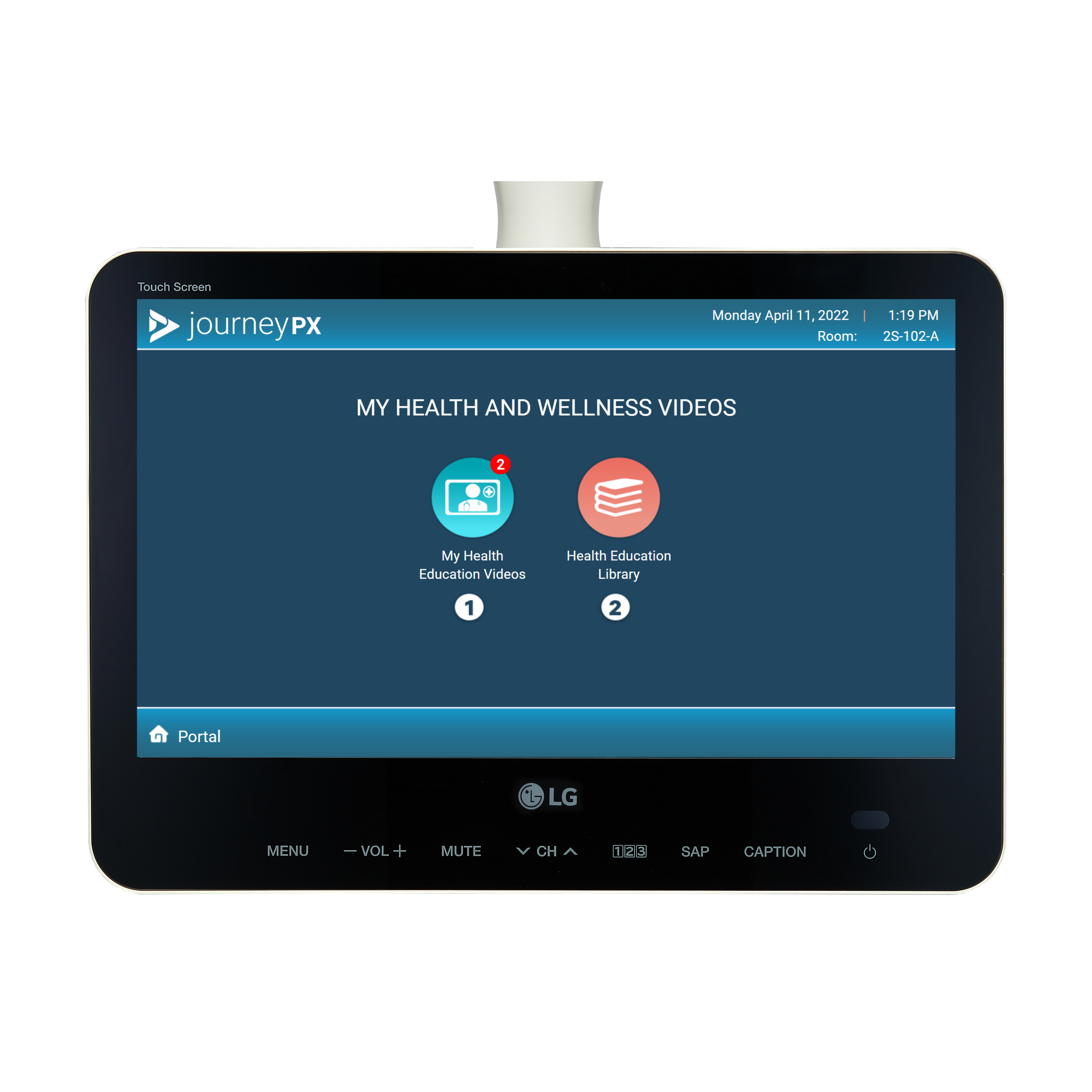 Smart touch screen hospital TV
