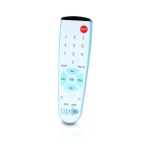 Clean Remote Universal Remote Control; Spillproof, Nonporous Surface; 1-Touch Setup For TV