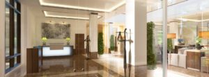 modern hotel lobby