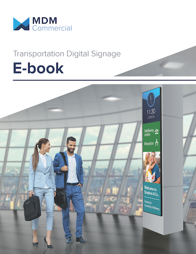 Transportation digital signage ebook cover