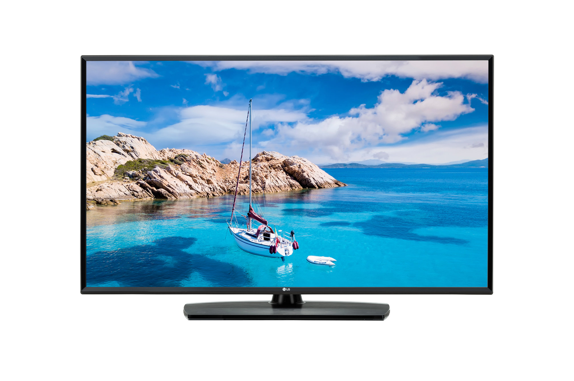 pictured is LG UM670H0 4K UHD Hotel TV – Smart 6 Series