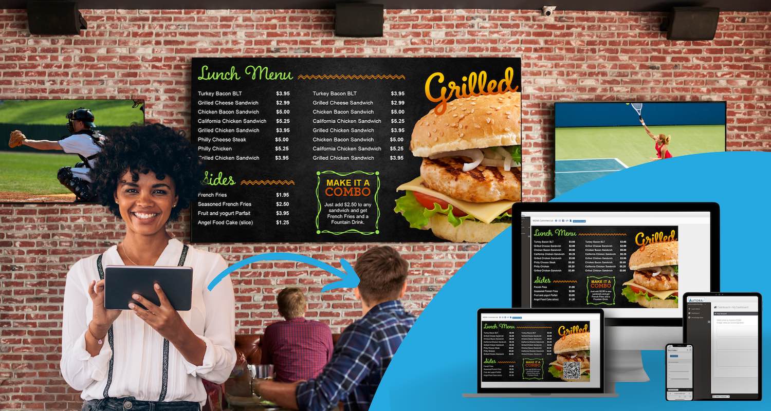 restaurant digital signage management