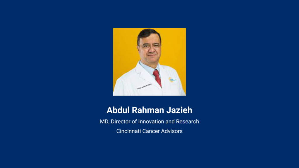 Dr. Abdul Rahman Jazieh, a renowned oncologist, is deeply committed to enhancing the health and well-being of cancer patients. 