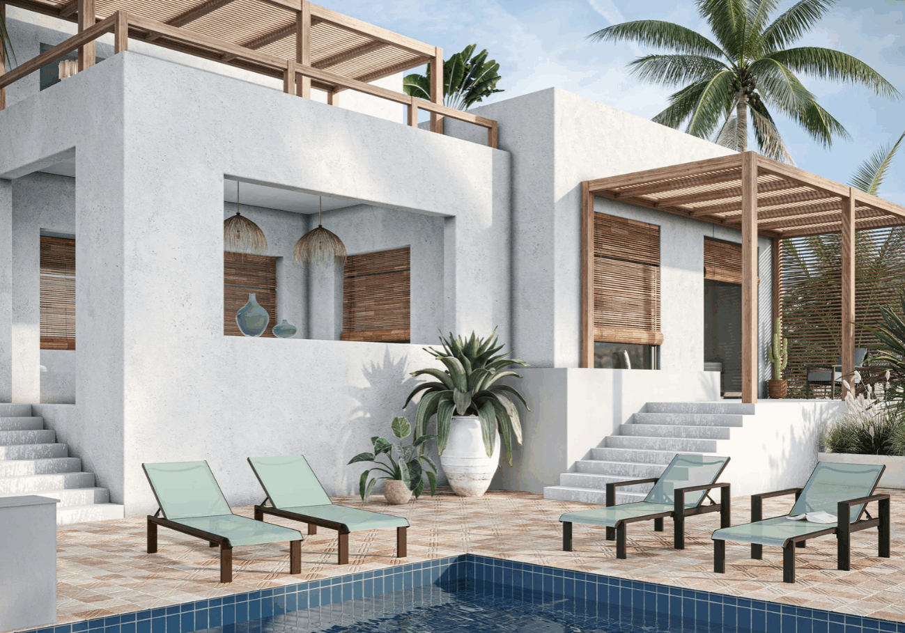 Luxury hotel pool lounge chairs for resorts and hotels