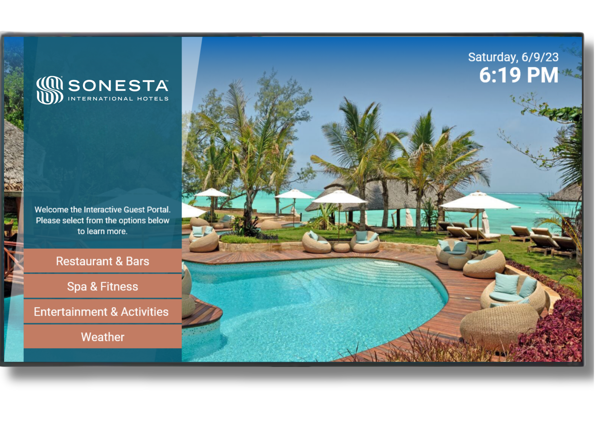 LG hospitality TV with Pro:Centric guest engagement platform