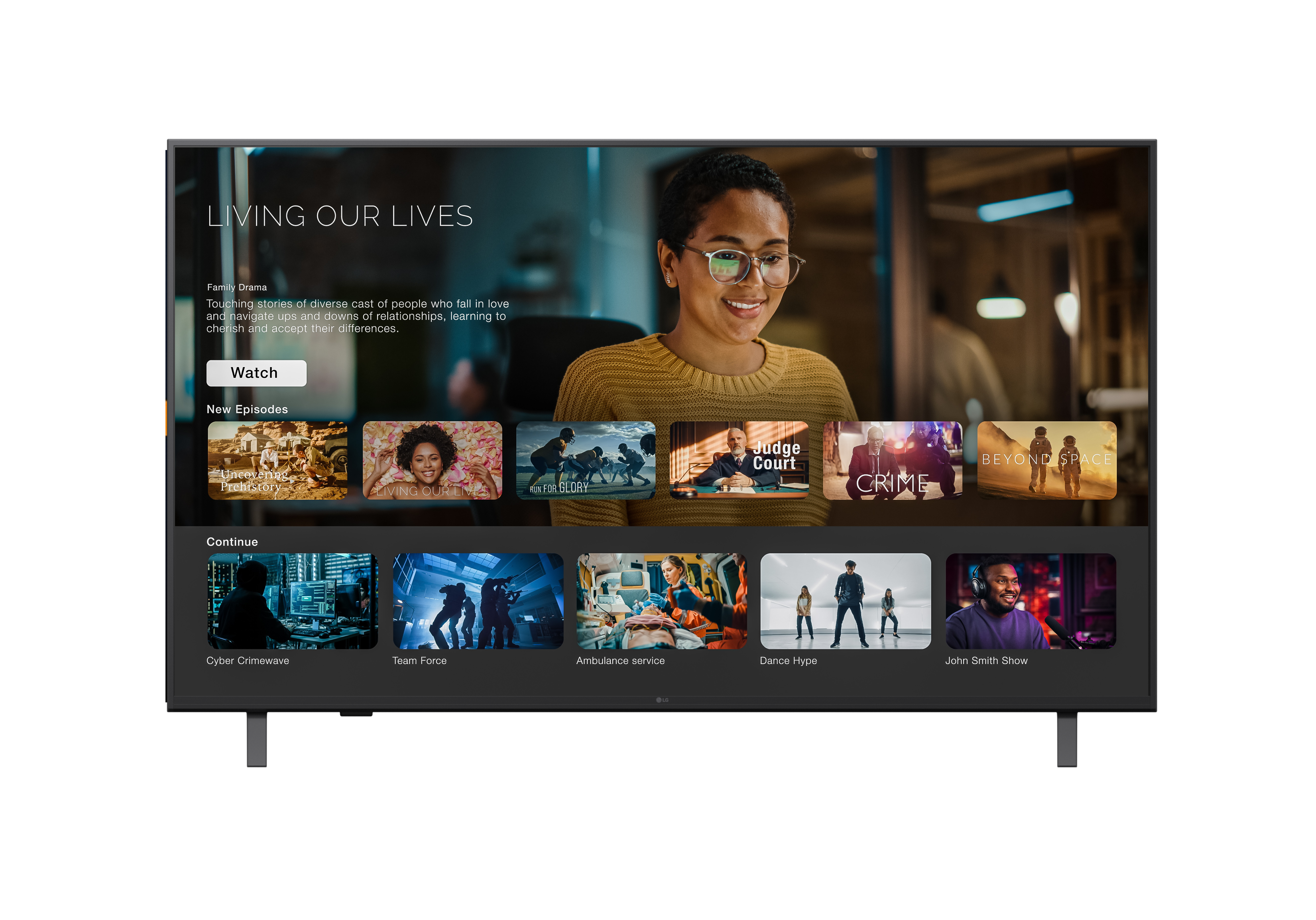 LG UK660H Pro:Centric Smart Hotel TV for hospitality guest rooms with 4K UHD display and streaming apps